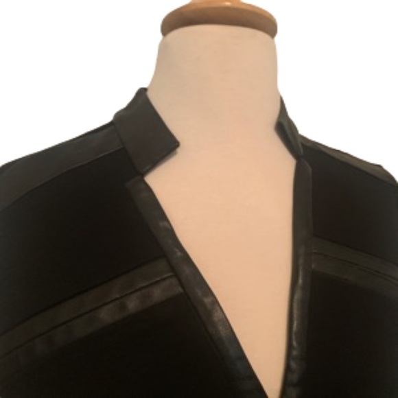 Halston Heritage Black on Black Sheath Dress - Picture 2 of 6